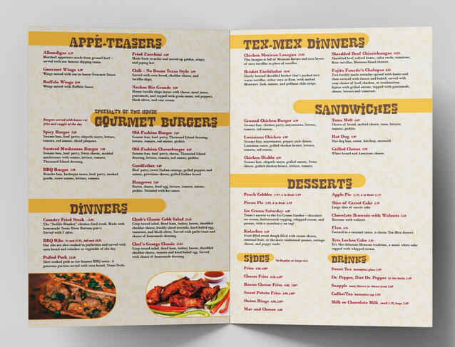 Restaurant Menu