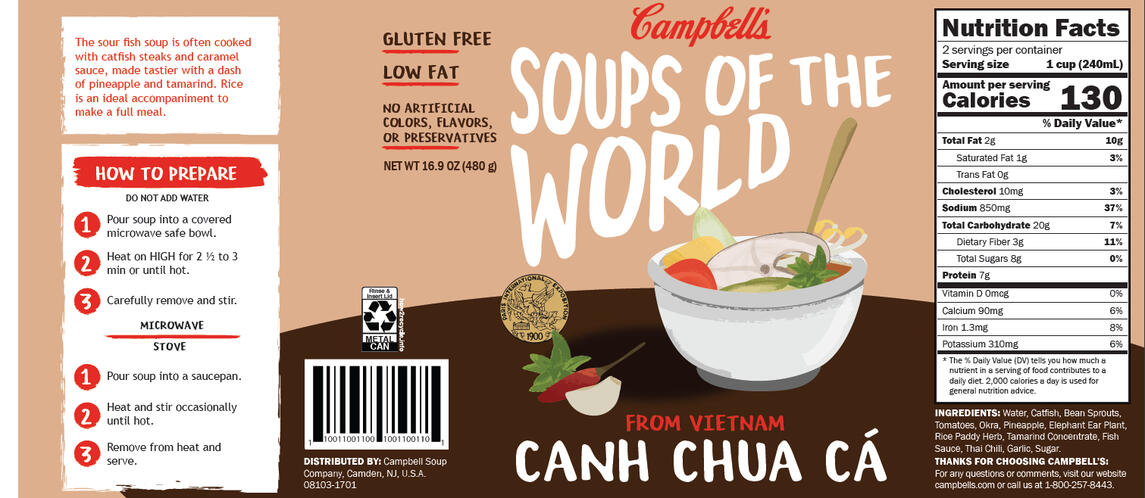 Canh Chua Ca Can Label
